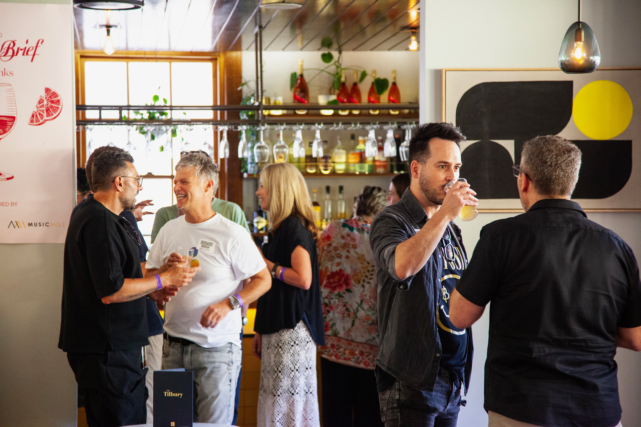 Sydney’s creative + production industry gather for the CB Festive Drinks at the Tilbury ~ kindly sponsored by Vandal, Alt.+T&DA and Music Mill