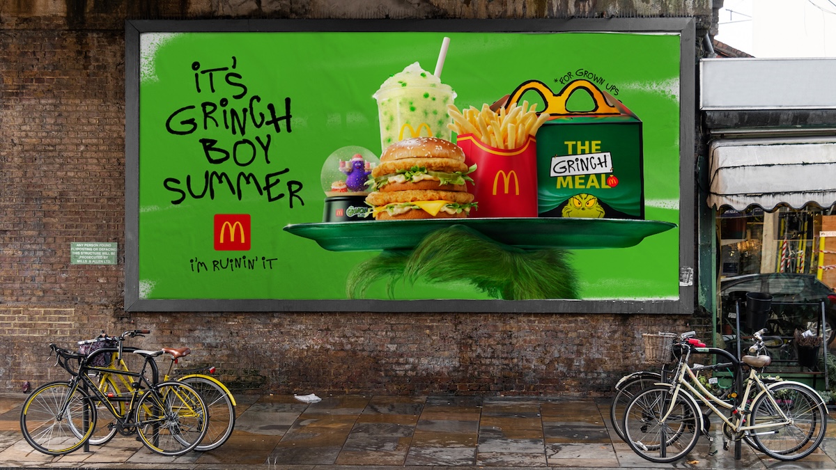 The Grinch Is Ruinin’ It at Macca’s this summer in new Xmas campaign via Wieden+Kennedy Sydney