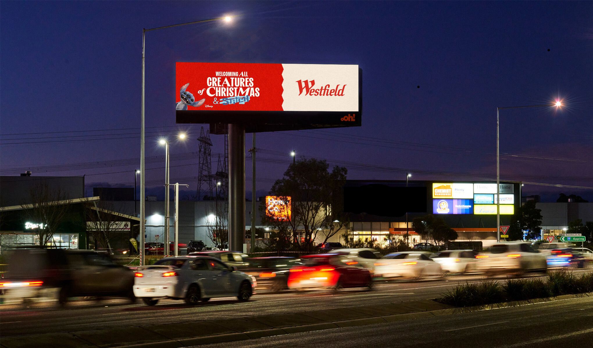Disney’s Stitch brings extra Chrissy mischief to Westfield’s ‘Creatures of Christmas’ via AKQA