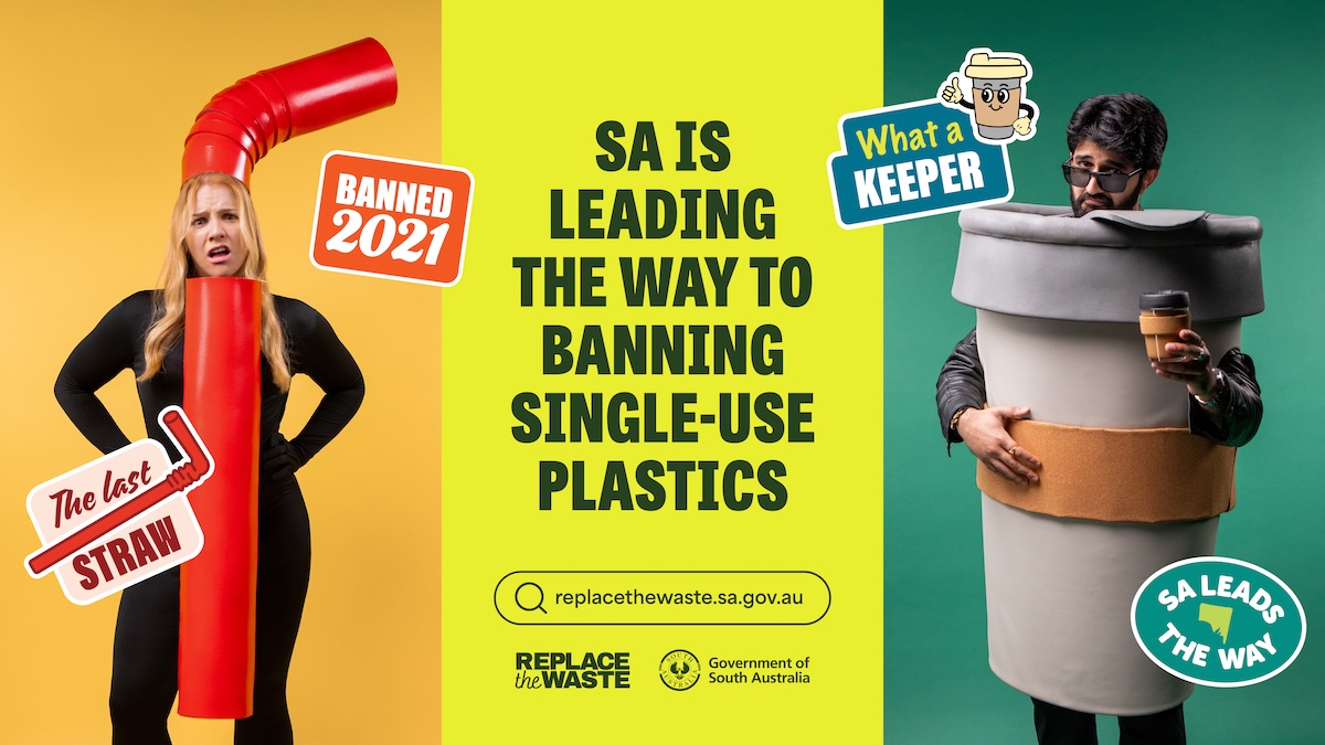 Green Industries South Australia celebrates a sustainable future… and the plastics aren’t invited in bold new campaign via SAUCE
