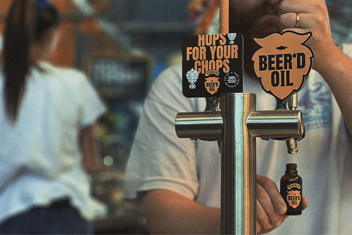 Otherside and Wildlings Perth brew up BEER’D OIL – A beard oil made from real hops